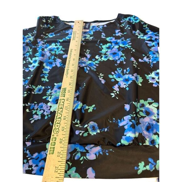 Swimsuits for all Swim Women’s Size 8 Swimsuit Top Only Floral Print Side Tie - Picture 8 of 11